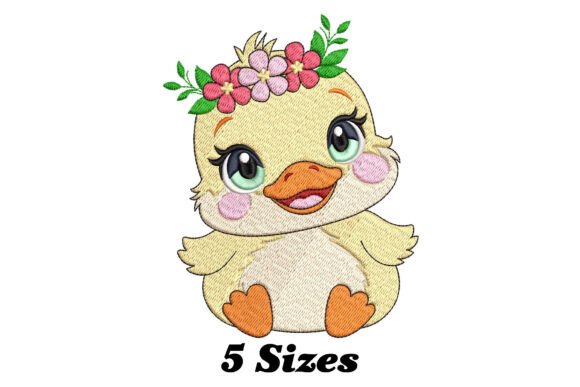 Cute Baby Duck with Flowers: A Designer’s Review