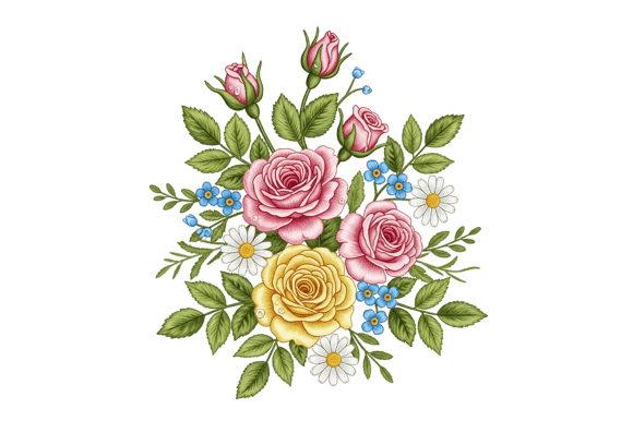 Embroidery of Pink Roses: A Designer’s Review