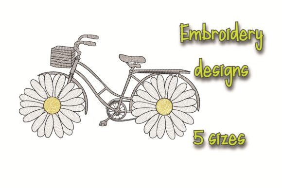 Review: Bike Embroidery Design Chamomile Flower