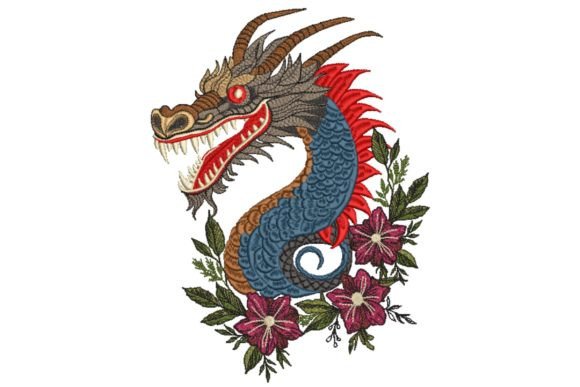 Review: Blue Chinese Dragon and Flowers Design