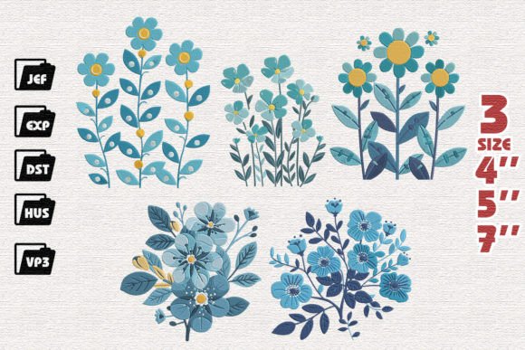 Set of 5 Turquoise Flowers: A Designer’s Review